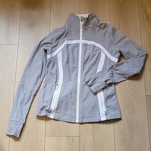 LULULEMON DEFINE JACKET Silver Spoon Pique / Silver Spoon Size 10